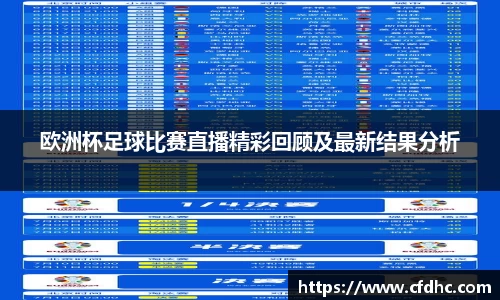 欧洲杯足球比赛直播精彩回顾及最新结果分析
